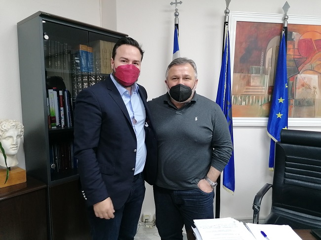 Συνάντηση Δημάρχου με τον πολιτευτή Διαμαντη Γκολιδάκη