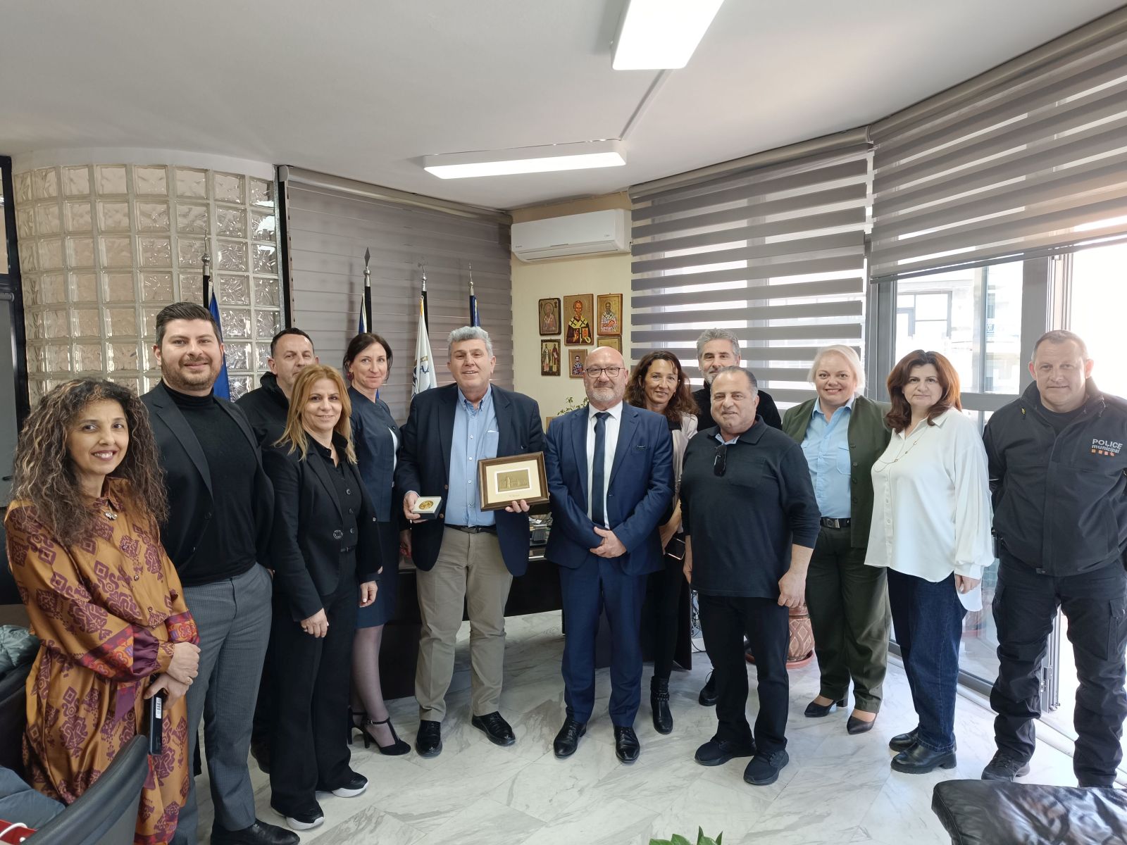 Ο Δήμος Κορδελιού - Ευόσμου ως μέλος του Ευρωπαϊκού δικτύου αστικής ασφάλειας (EFUS) υποδέχτηκε τους επικεφαλής και εταίρους του προγράμματος PACTESUR 2 – Protect Allied Cities against Terrorism in Securing Urban aReas 2