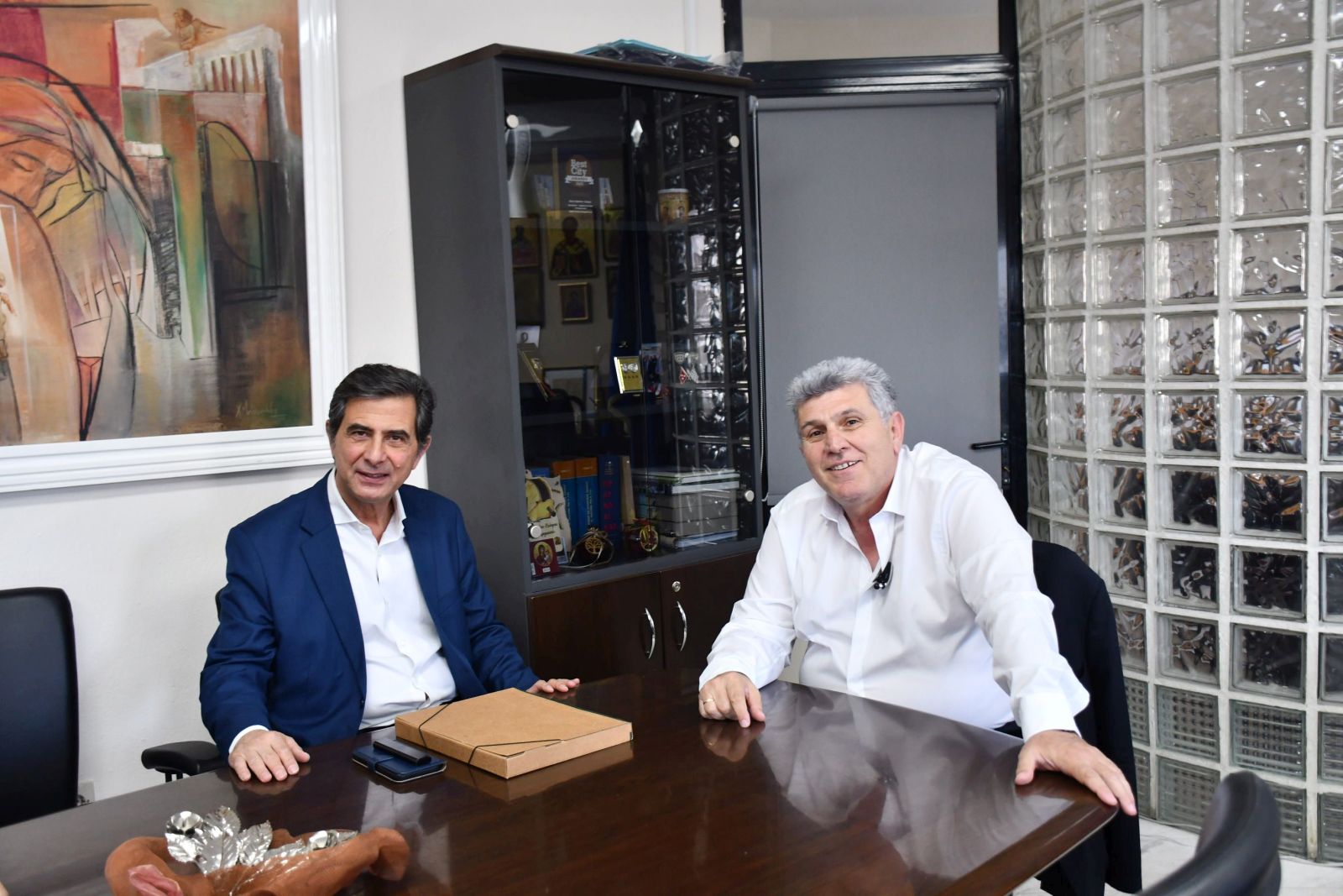 Τα προβλήματα του Δήμου Κορδελιού – Ευόσμου παρουσίασε στον υφυπουργό Εσωτερικών και αρμόδιο για θέματα Μακεδονίας και Θράκης, Κώστα Γκιουλέκα, ο δήμαρχος, Λευτέρης Αλεξανδρίδης