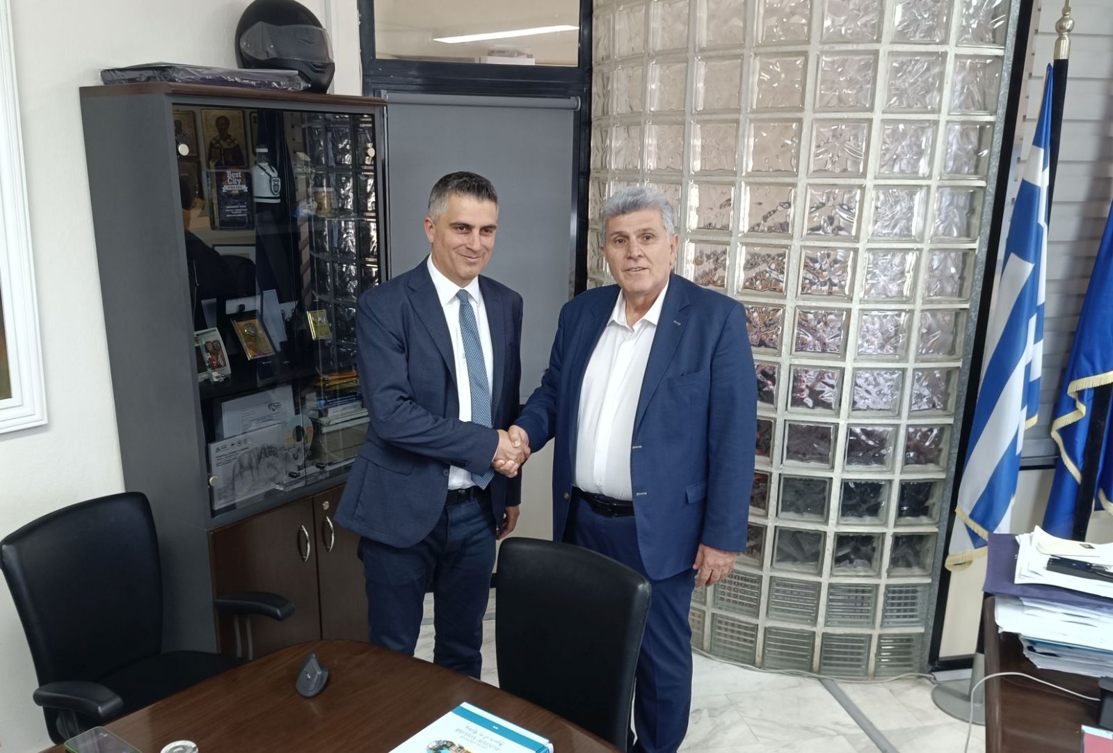 Τα έργα και τις ανάγκες του Δήμου Κορδελιού – Ευόσμου παρουσίασε στον υπουργό Υποδομών και Μεταφορών, Χρίστο Δήμα, ο δήμαρχος, Λευτέρης Αλεξανδρίδης